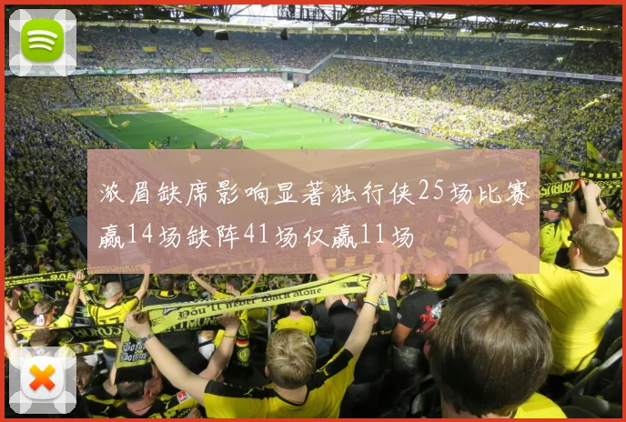 浓眉缺席影响显著独行侠25场比赛赢14场缺阵41场仅赢11场