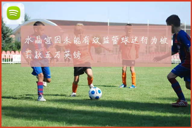水晶宫因未能有效监管球迷行为被罚款五万英镑